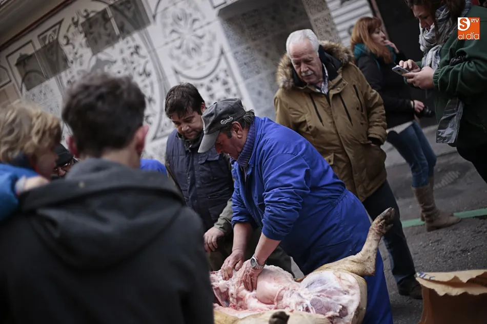 Foto 7 - El barrio del Oeste divulga la tradici&oacute;n de la matanza del cerdo