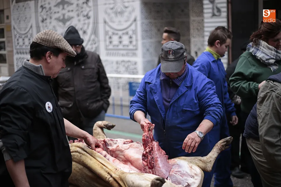 Foto 4 - El barrio del Oeste divulga la tradici&oacute;n de la matanza del cerdo