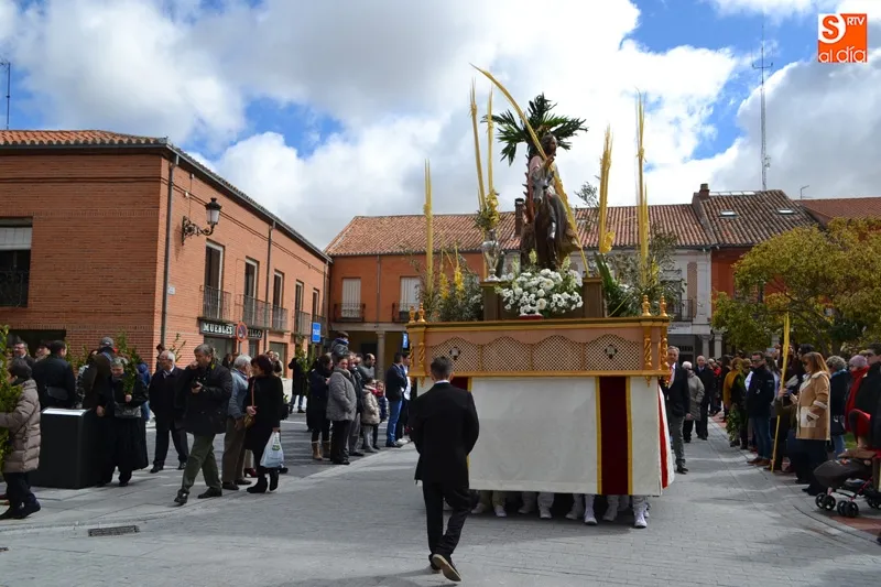Foto 7 - Palmas y laurel arropan a la Borriquilla en su paseo triunfal durante el Domingo de Ramos