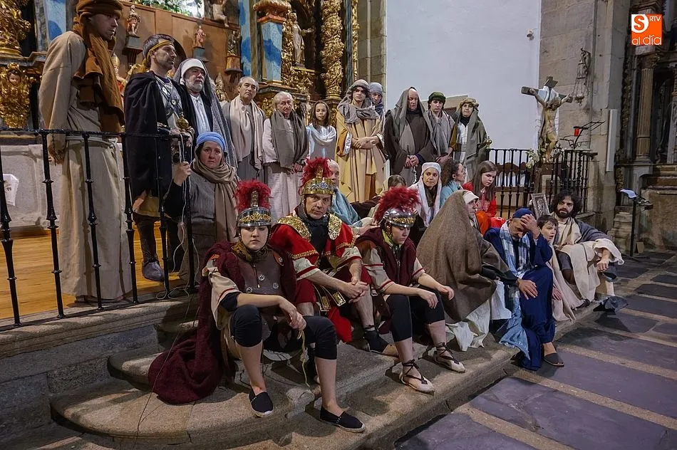 Foto 5 - Mogarraz disfruta un a&ntilde;o m&aacute;s de &lsquo;La Pasi&oacute;n de Cristo&rsquo; en la iglesia
