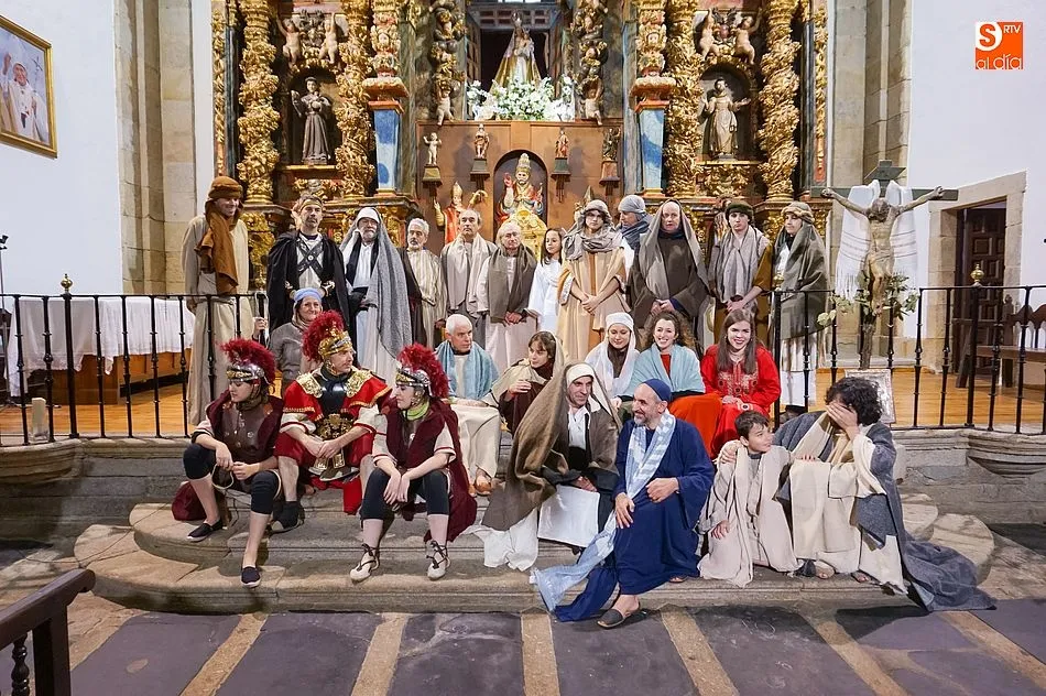 Foto 4 - Mogarraz disfruta un a&ntilde;o m&aacute;s de &lsquo;La Pasi&oacute;n de Cristo&rsquo; en la iglesia