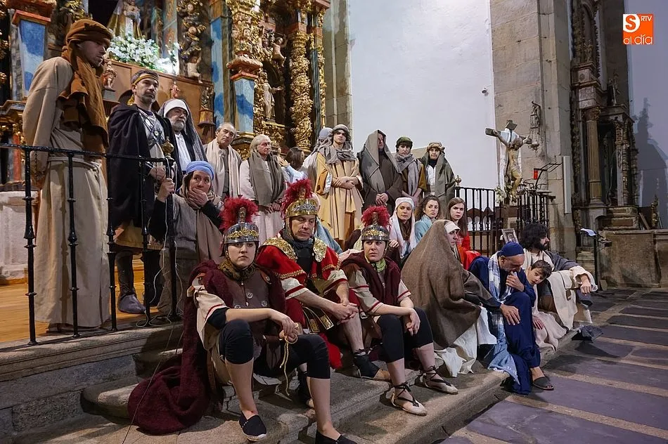 Foto 3 - Mogarraz disfruta un a&ntilde;o m&aacute;s de &lsquo;La Pasi&oacute;n de Cristo&rsquo; en la iglesia