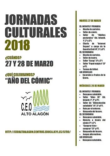 Foto 2 - El c&oacute;mic ser&aacute; protagonista en las Jornadas Culturales del CEO Alto Alag&oacute;n