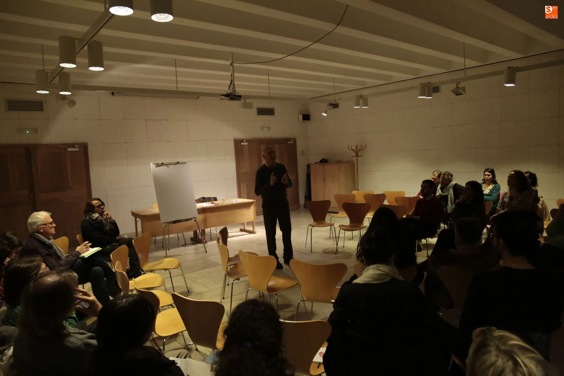 Manuel Paz Marcos en el primer ciclo de conferencias Filosofía Y Noción del Hombre’ / Foto: Alejandro López