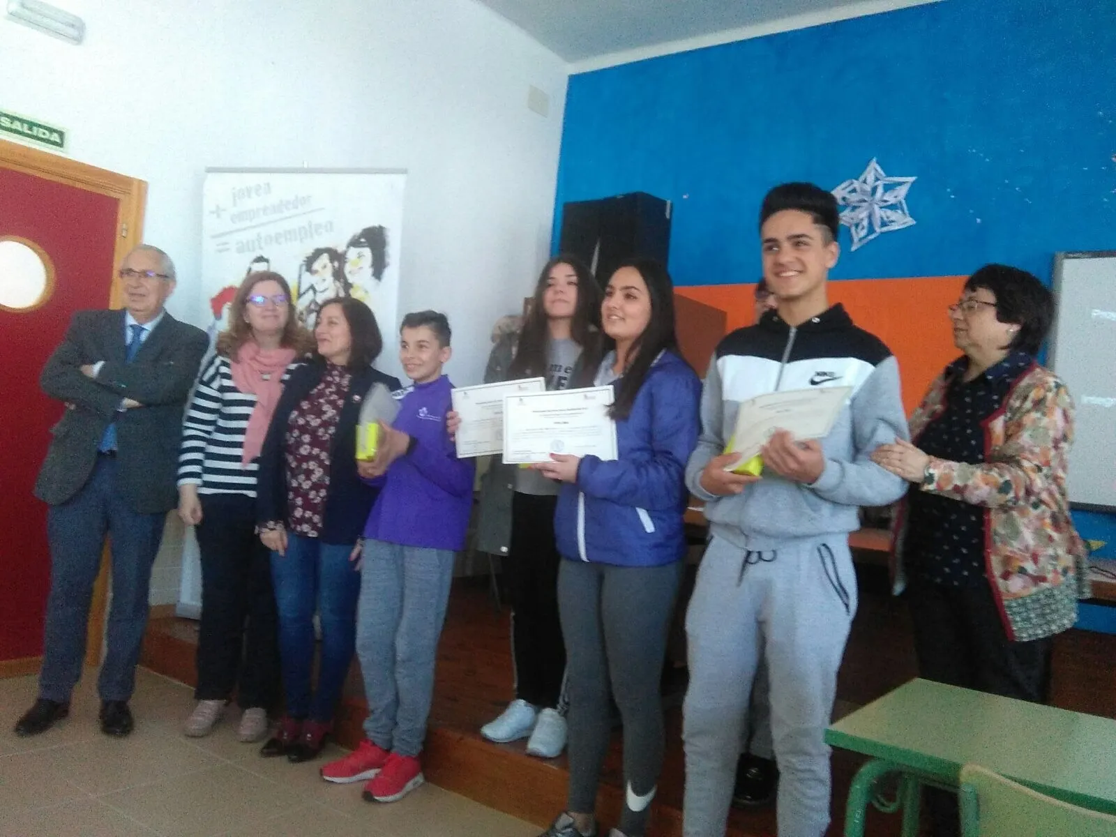 Foto 3 - El IES Pe&ntilde;aranda acoge la entrega de premios del programa Motivar para Emprender de la Diputaci&oacute;n