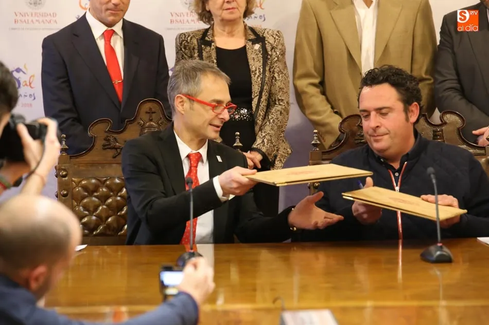 Foto 5 - La Universidad y la DOP Guijuelo a&uacute;nan saber y sabor para el VIII Centenario