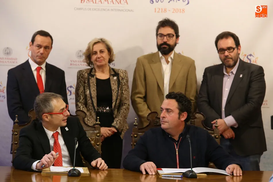 Foto 3 - La Universidad y la DOP Guijuelo a&uacute;nan saber y sabor para el VIII Centenario