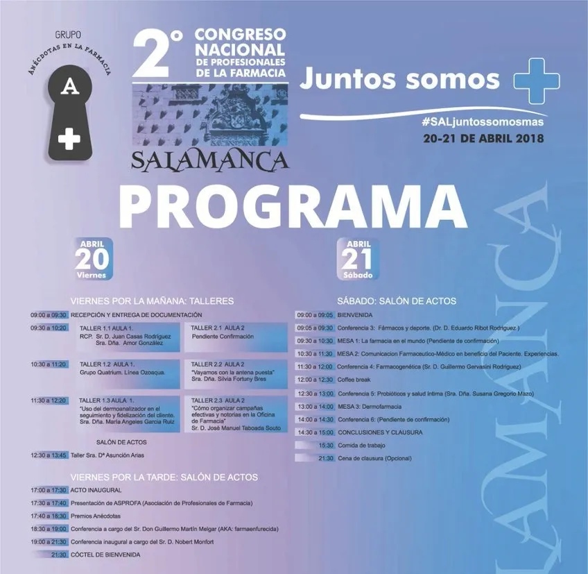 Foto 2 - El II Congreso de Farmacia re&uacute;ne a m&aacute;s de 300 profesionales en Salamanca