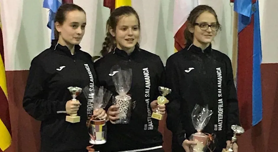 Representantes del Club Halterofilia Salamanca