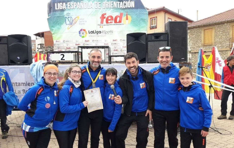Integrantes de Ciudad Rodrigo Orientación en el Campeonato
