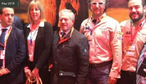 Foto remitida por el PP de la reunión que tuvieron sus concejales en FITUR con integrantes de I Bike Spain