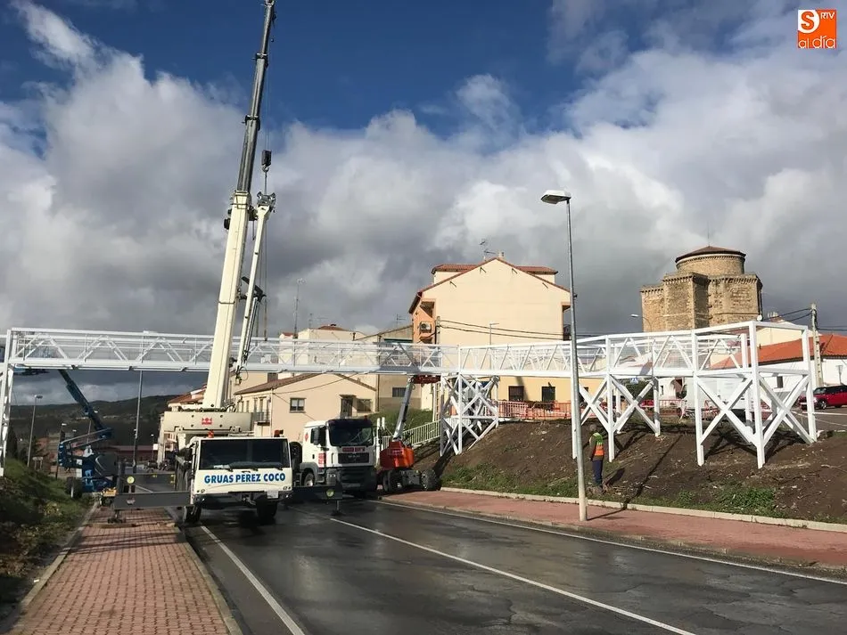 Los trabajos se centraron en la parte superior de la estructura