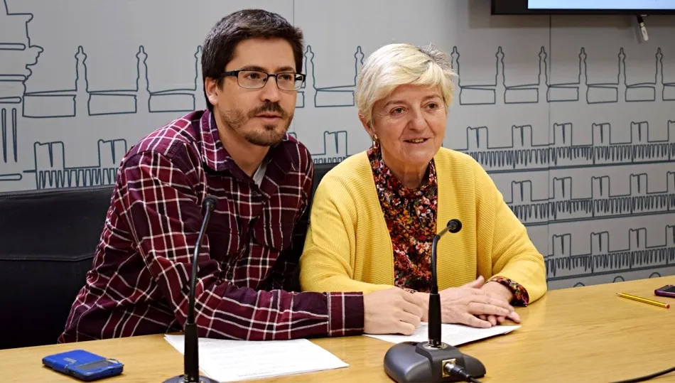 Gabriel de la Mora y Pilar Moreno, concejales de Ganemos Salamanca