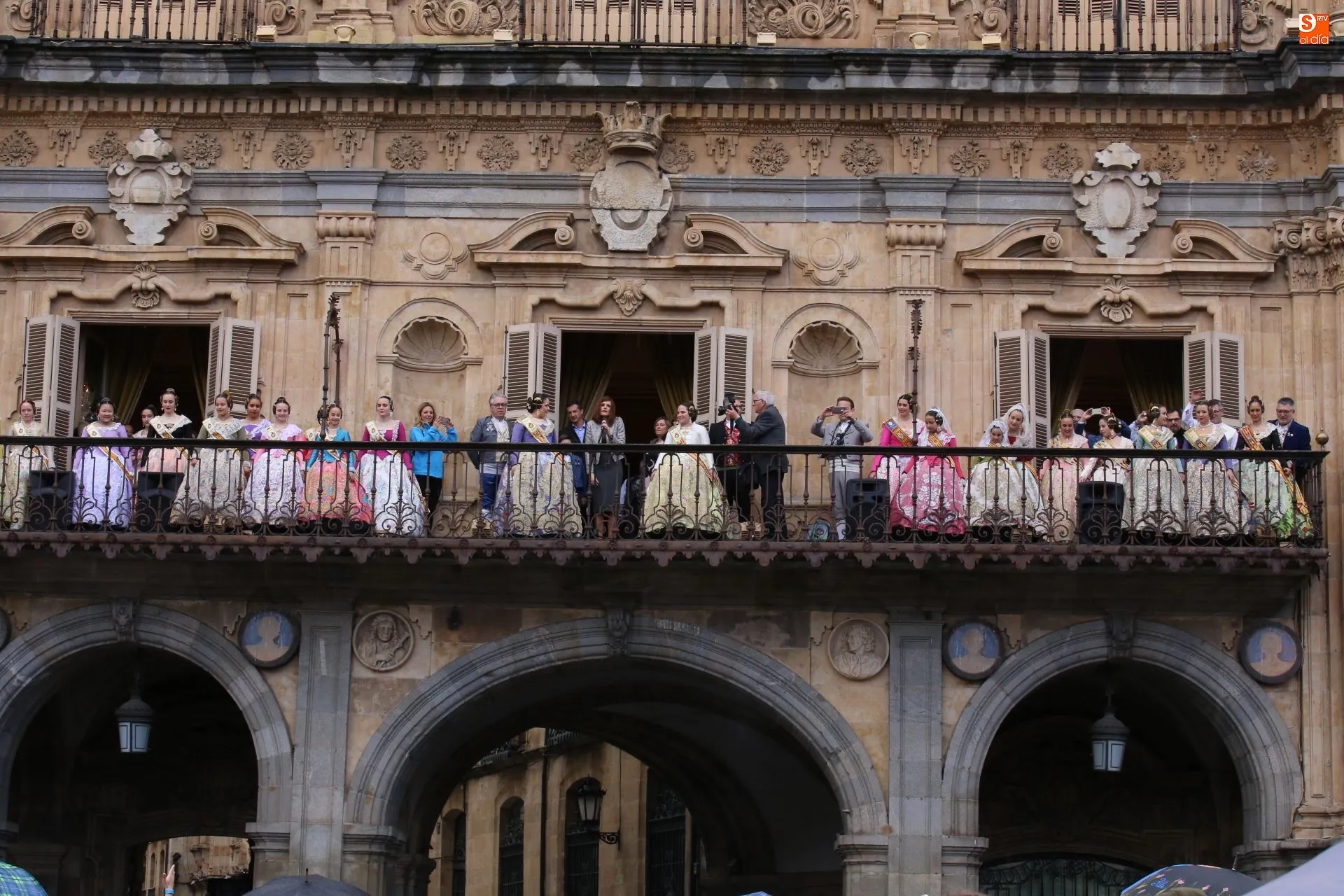 La recepción de ‘Fallers Pel Mon’ en el Ayuntamiento de Salamanca / Foto: Alberto Martín