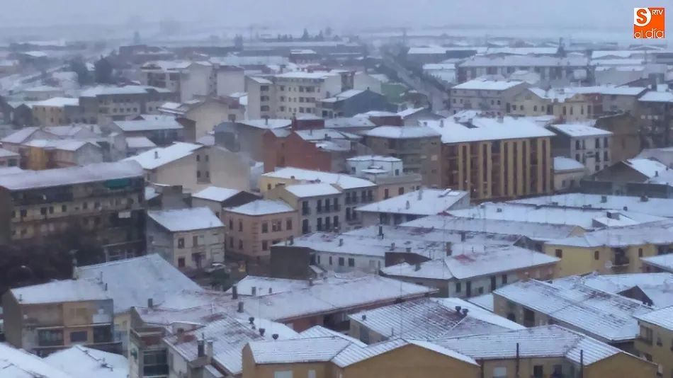 La nueva nevada, desde lo alto de la Catedral  