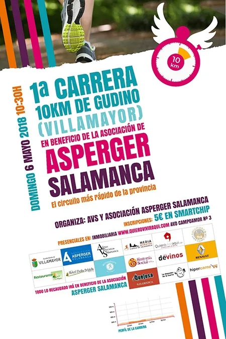 Foto 2 - Ya est&aacute; programada la cita solidaria '10Km de Gudino', a favor de la Asociaci&oacute;n de Asperger  