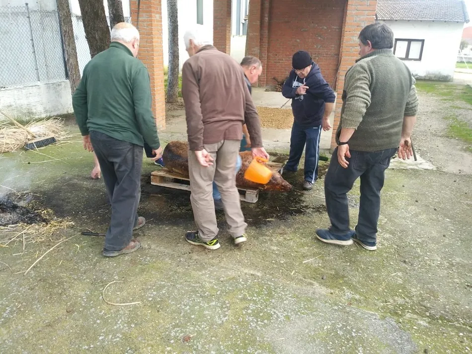 Foto 2 - Los mayores celebran la matanza tradicional