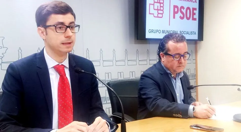 José Luis Mateos y Arturo Santos, concejales del PSOE
