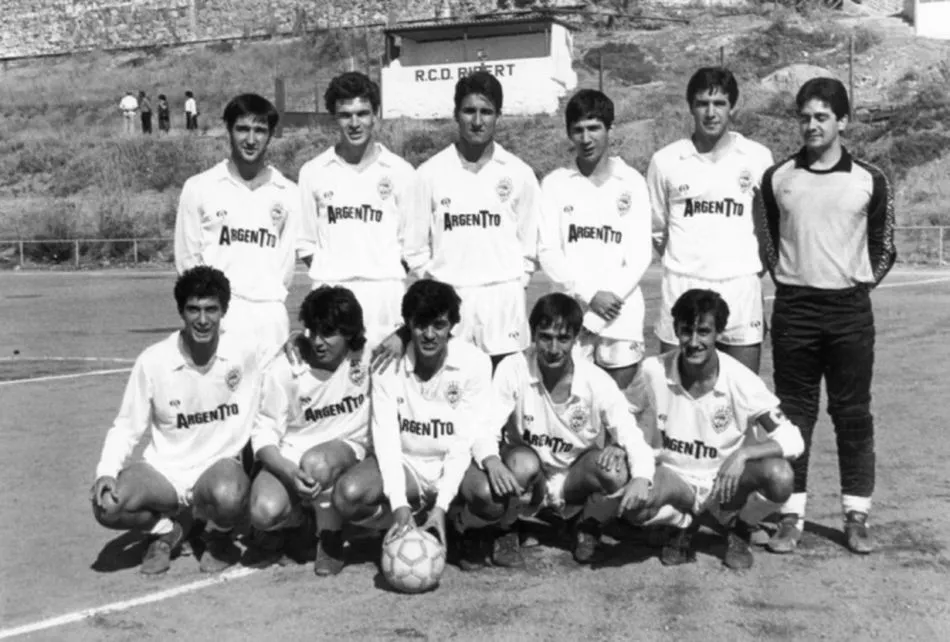 Plantilla del Ribert a finales de los ochenta.