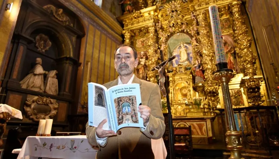 Francisco José Jaspe y Anido, autor del libro sobre la iglesia de San Julián. Foto de Óscar García-Diócesis de Salamanca