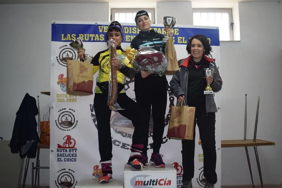 Foto 4 - Miguel Barrientos Diego y Ainhoa S&aacute;nchez Casta&ntilde;o vencedores de la Ruta BTT de Saelices el Chico  