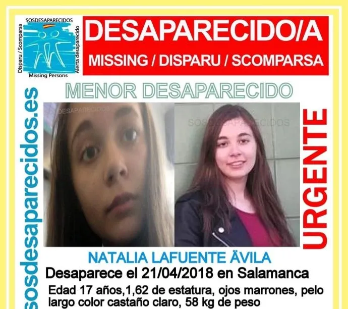Buscan a una menor de 17 años desaparecida desde el sábado en Salamanca       