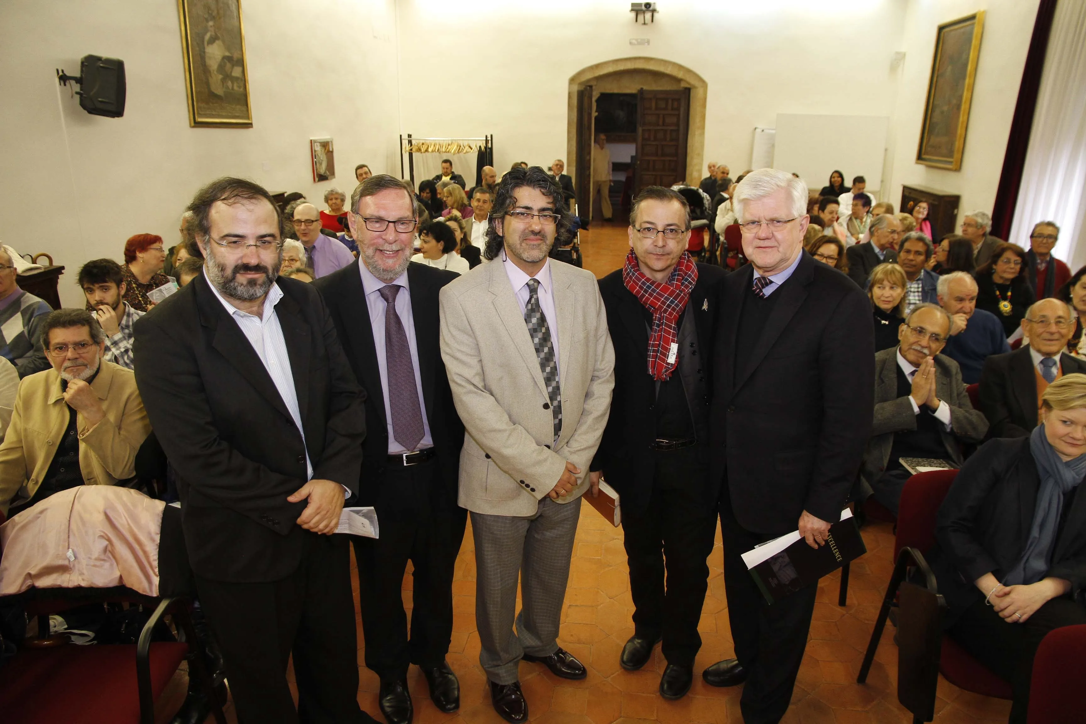 Alencart, Glasscock, Lugilde, Elías y Stuart Park en la celebración del VI Encuentro