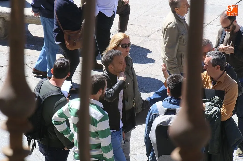 Foto 5 - Alejandro Amen&aacute;bar busca localizaciones en la Plaza Mayor