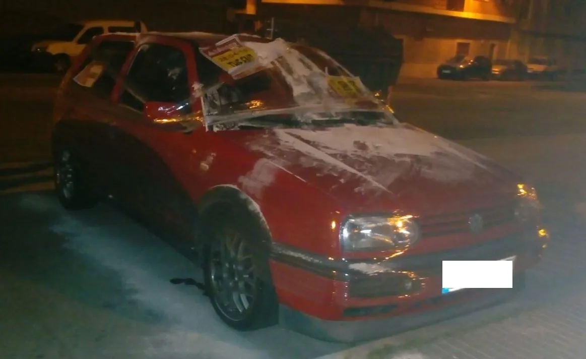 1Foto: ¿Otro caso de vandalismo? No, una despedida  