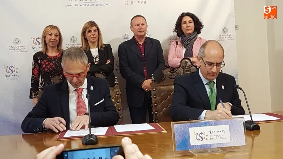 El rector y el presidente de la Diputación renuevan el convenio de colaboración