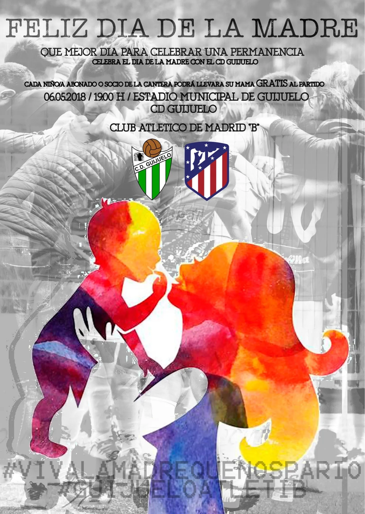 Foto 2 - El CD Guijuelo celebra el D&iacute;a de la Madre en el &uacute;ltimo partido en el Municipal