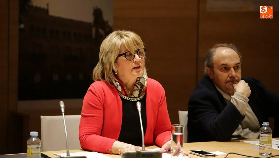 La historiadora y archivera, María José Turrión, en una conferencia anterior