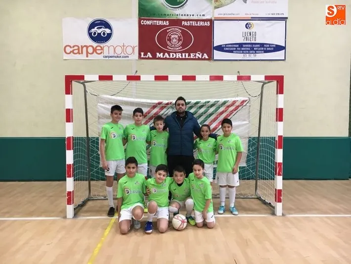 Integrantes del equipo Alevín A del C.D. Albense FS