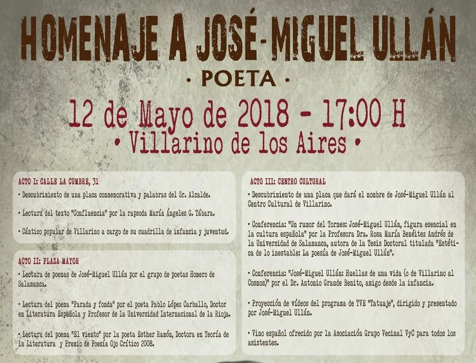 Foto 3 - Jos&eacute; Miguel Ull&aacute;n dar&aacute; nombre al Centro Cultural de Villarino  