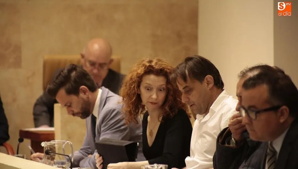 Los ediles de Ciudadanos, durante el pleno ordinario