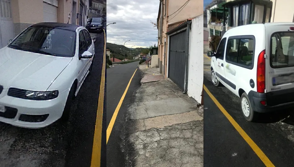 Conflicto vecinal por un aparcamiento en la carretera de Aldeacipreste