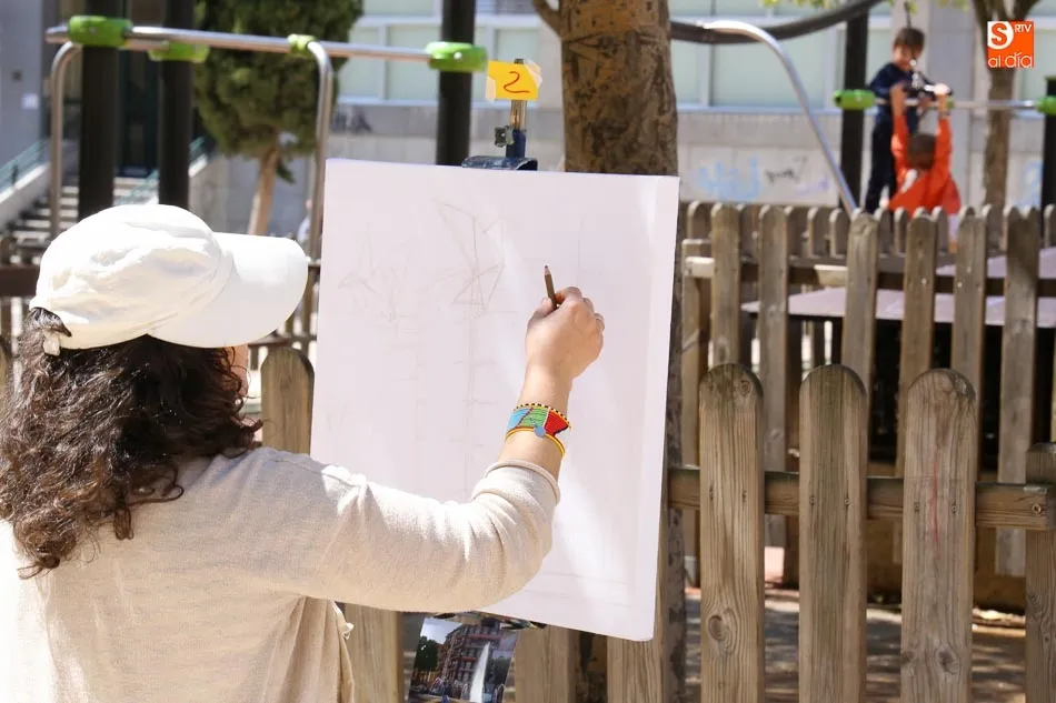 Foto 8 - El barrio del Oeste inspira a los participantes del concurso de pintura r&aacute;pida