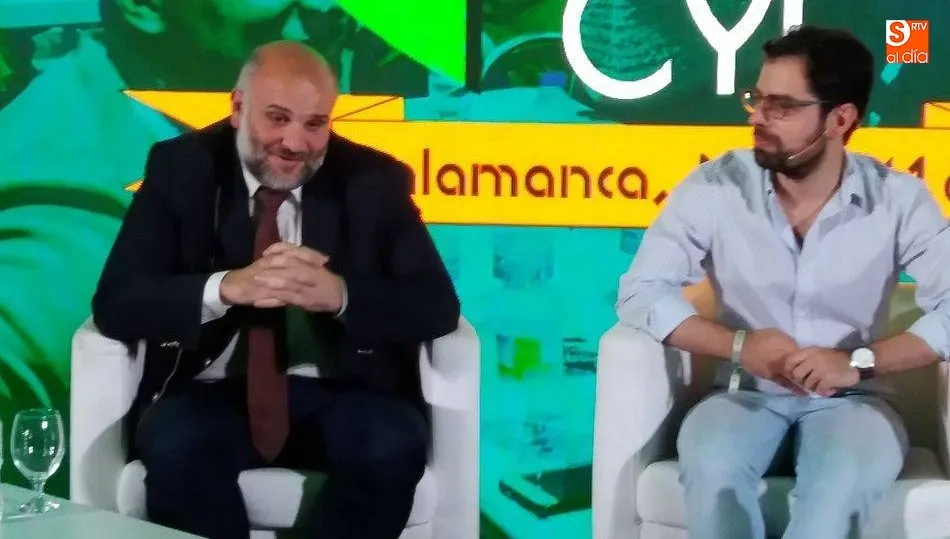 Paulo Fernandes, presidente de la Cámara Municipal de Fundão y Eduardo Carazo, director general de Juventud CyL / RMG