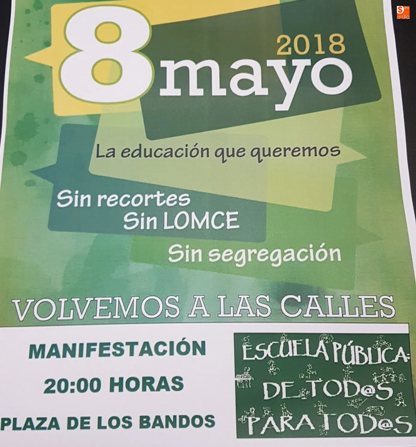 Foto 2 - La Marea Verde sale este martes a la calle para exigir una educaci&oacute;n p&uacute;blica sin recortes  &nbsp;  