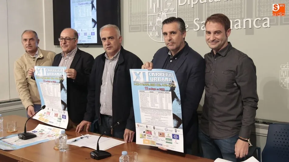 La Diputación ha acogido este lunes la presentación de la XI Carrera Urbana de Monterrubio de Armuña. Foto: Alejandro López