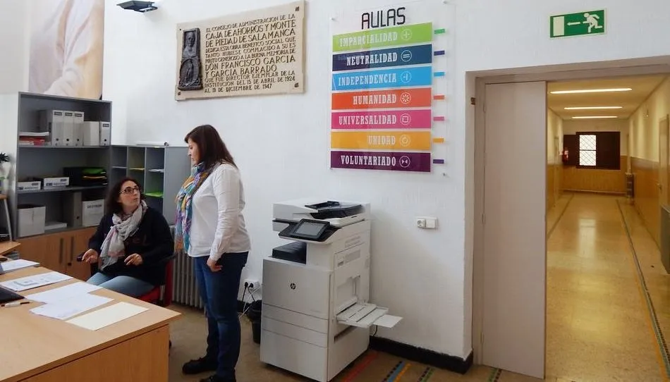 El Centro de Formación de Cruz Roja, en el antiguo Hogar Escuela del barrio de Pizarrales