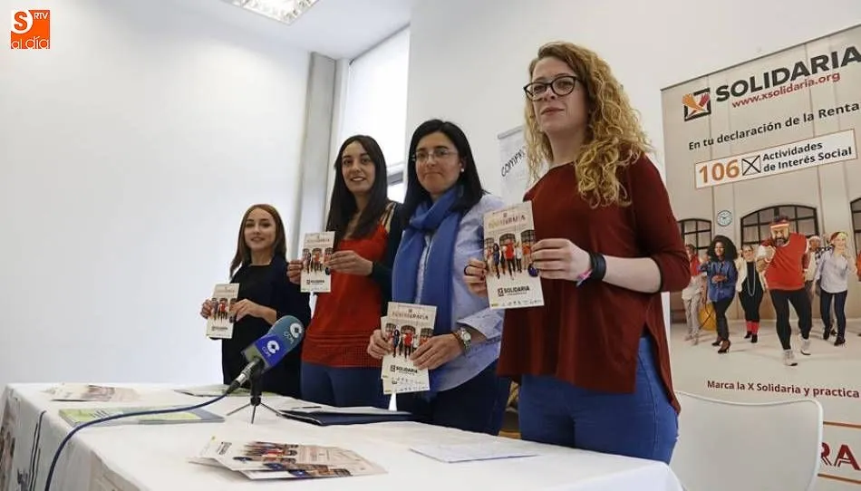 	Portavoces de la Red de Voluntariado Social de Salamanca. Foto de Alejandro López