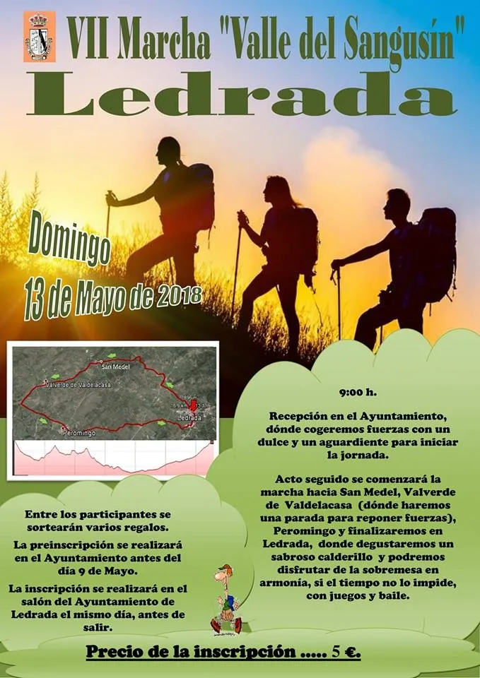 Foto 2 - Ledrada celebra el domingo su VII edici&oacute;n de la Marcha del Sangus&iacute;n