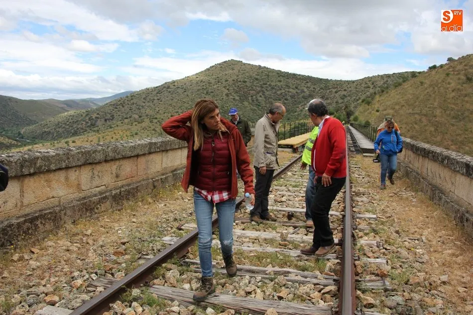 Foto 3 - La v&iacute;a f&eacute;rrea del Duero recobra vida con las actuaciones de la Diputaci&oacute;n  