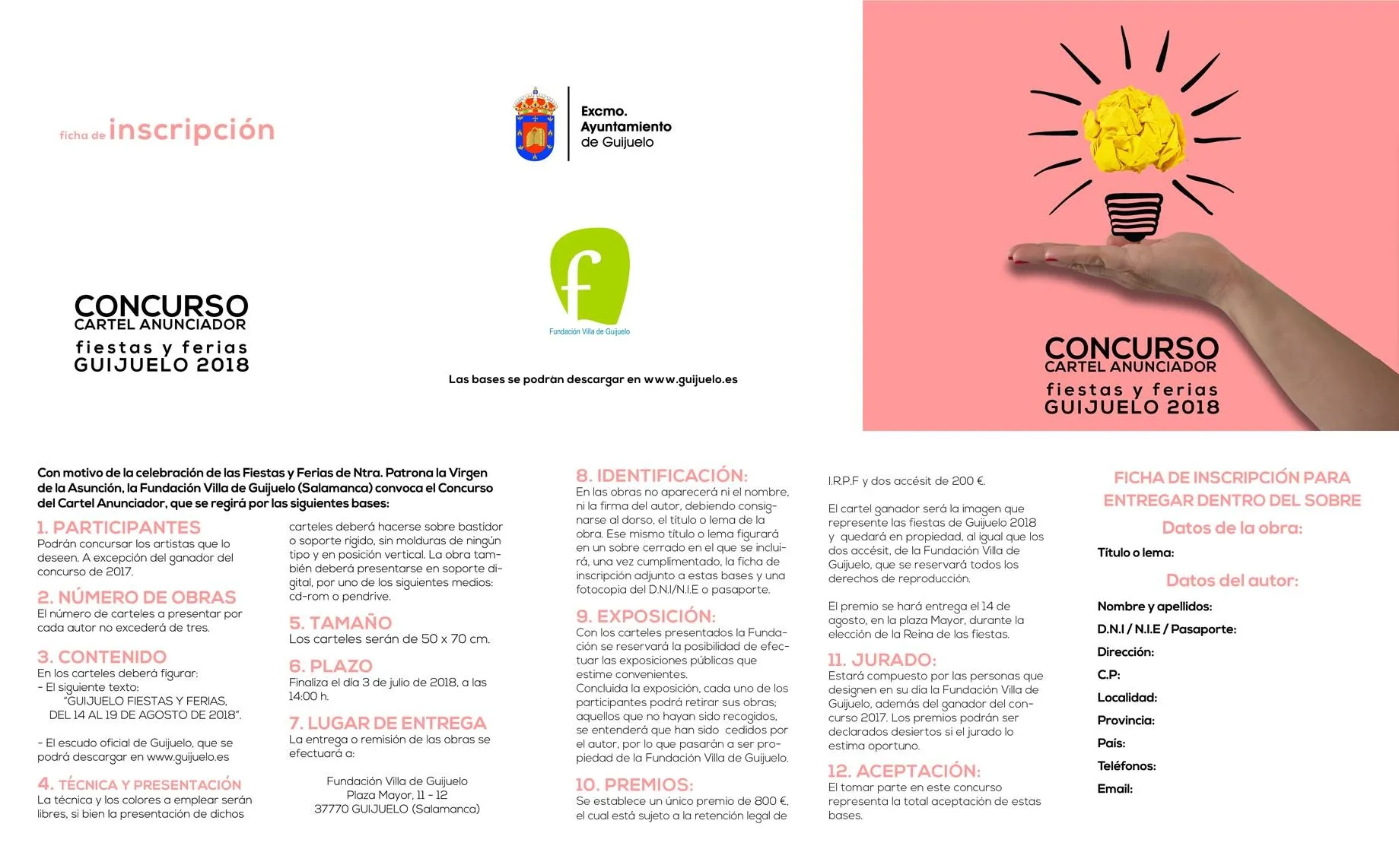 Foto 2 - Se abre el plazo de presentaci&oacute;n de obras en el concurso del cartel anunciador de las fiestas