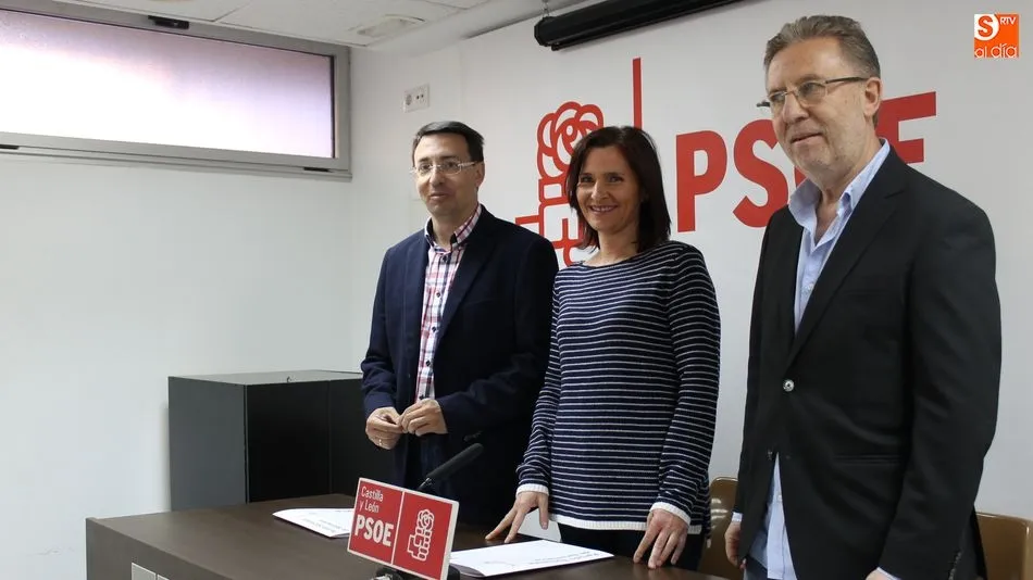 Fernando Pablos, María Luz Martínez Seijo y Fidel Francés