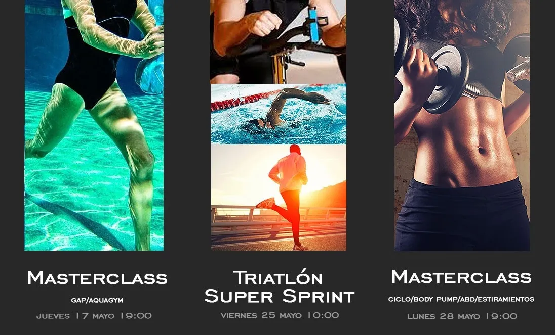 El Centro Acuático programa dos masterclass y un triatlón Súper Sprint  
