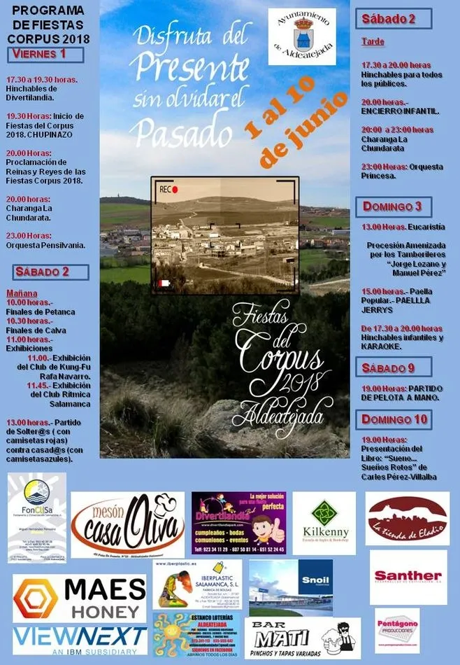 Foto 2 - Aldeatejada celebrar&aacute; del 1 al 3 de junio las fiestas del Corpus con actividades para todos los...