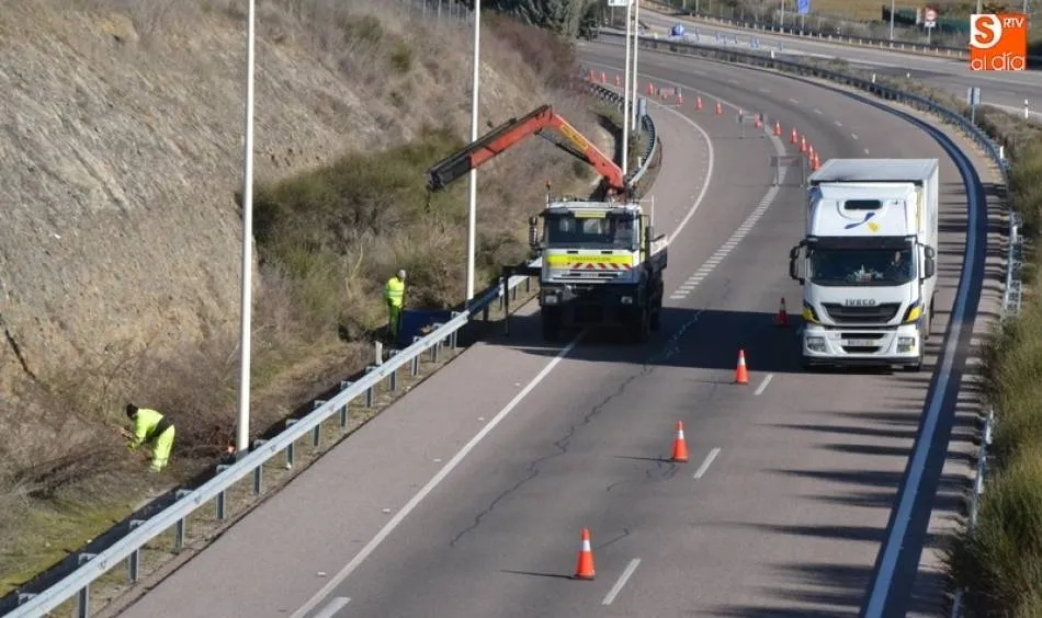 La A-62, en el tramo fronterizo, es una de las autovías más transitadas