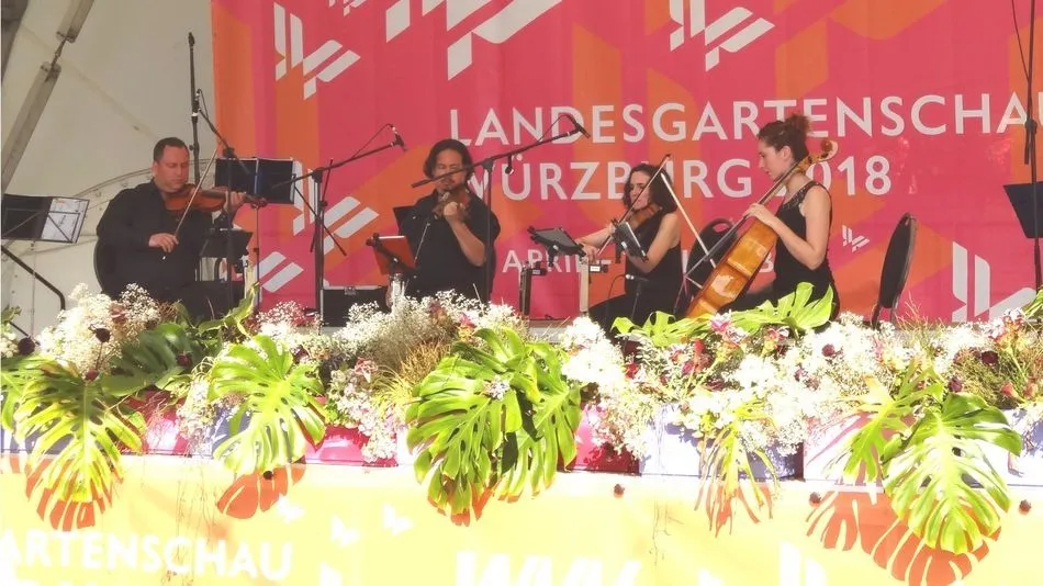 El cuarteto charro, en una de sus actuaciones en la ciudad alemana.